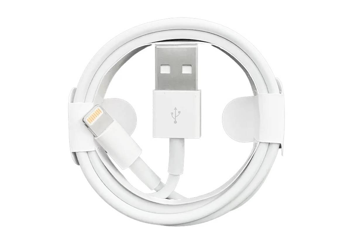 Кабель FOXCONN USB-Lightning, 2.4А, силикон, 1м, белый