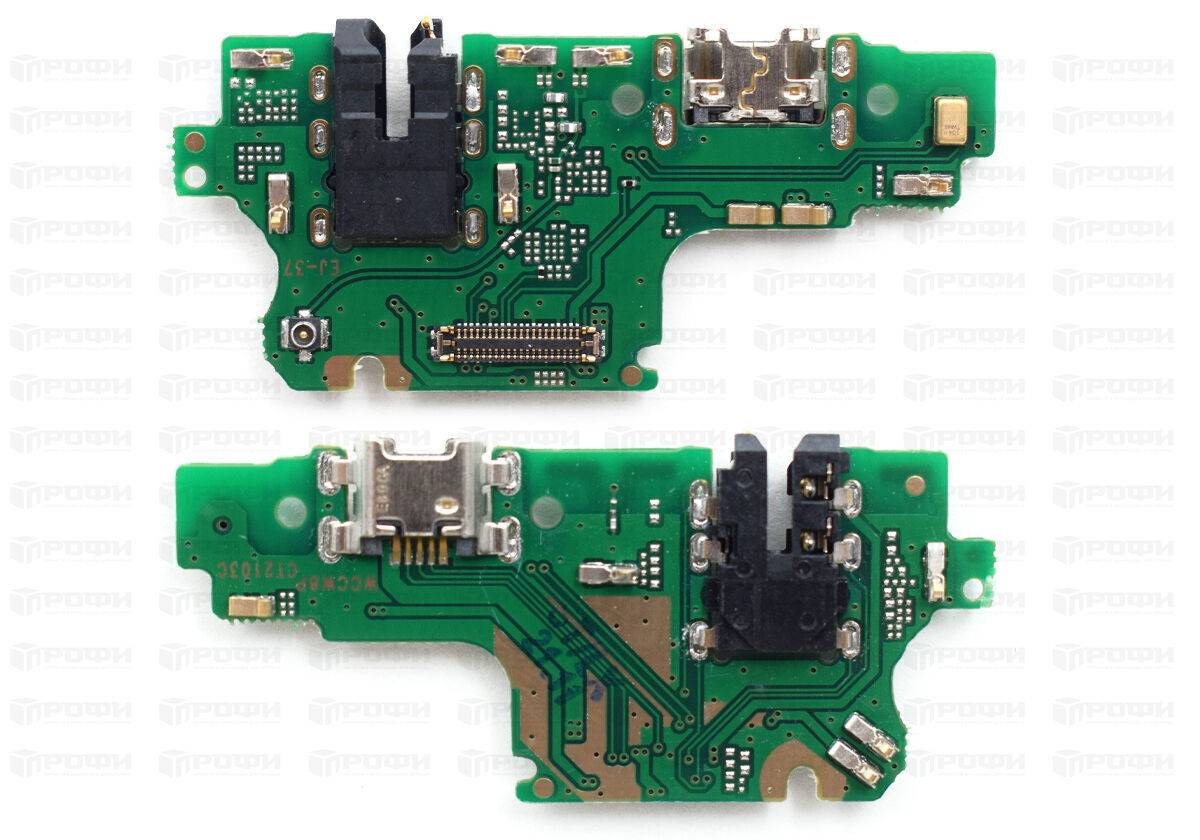 Нижняя плата Huawei Y9 2018 (FLA-LX1) с разъемом зарядки/гарнитуры/микрофон