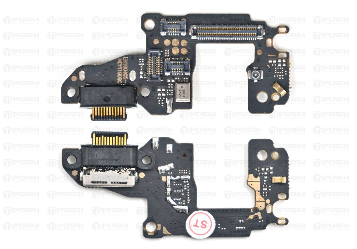 Нижняя плата Huawei P30 (ELE-L29) с разъемом зарядки/микрофон