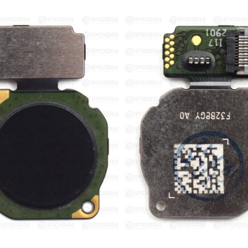 Шлейф Huawei Y6 2019 (MRD-LX1F) с сканером отпечатка (черный)