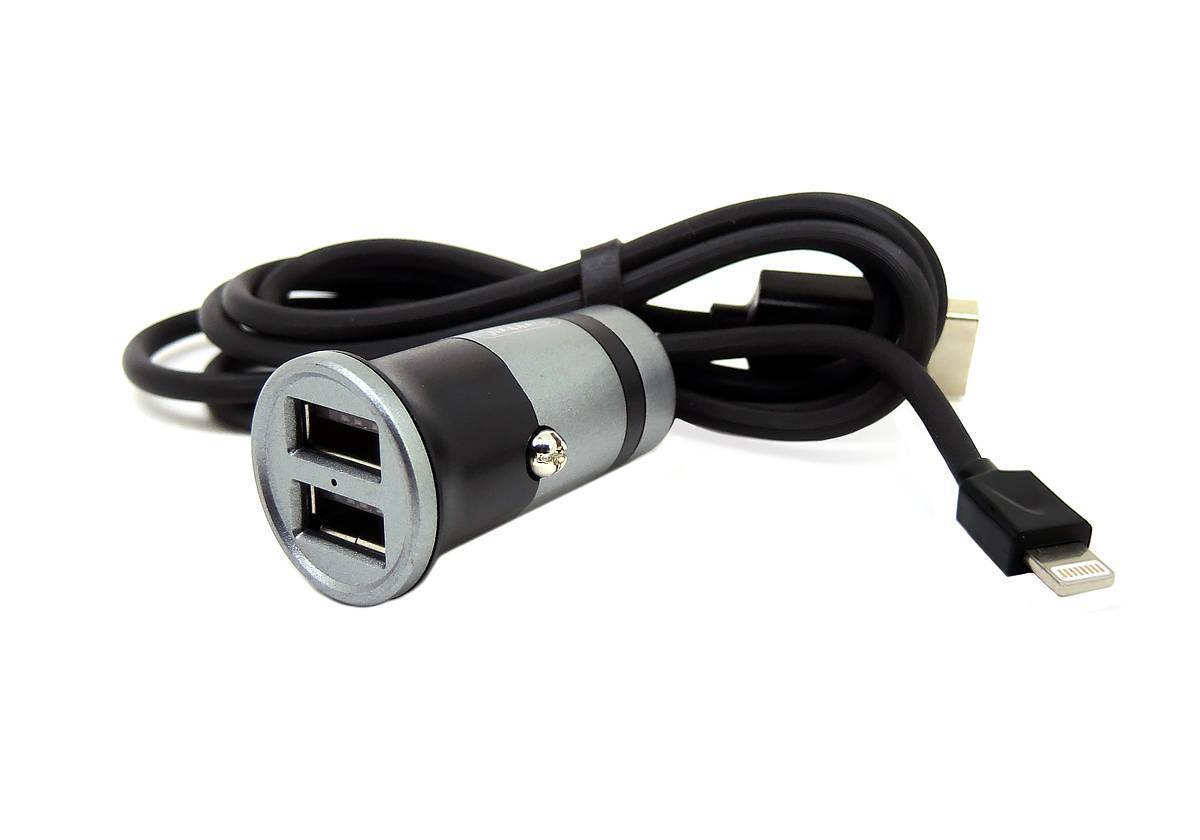 Автомобильное зарядное устройство Earldom +кабель iPhone 3,4A ES-136I