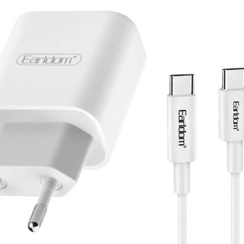 Зарядное устройство Earldom 18W+кабель Type-С fast charging KC23 PD-С