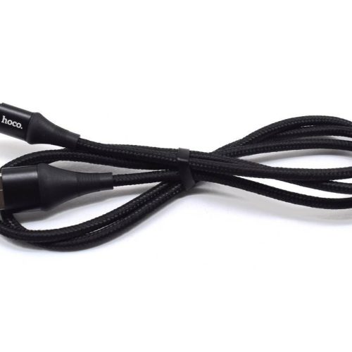 Кабель HOCO X50 USB-Type-C, 3А, нейлон, 1м, черный