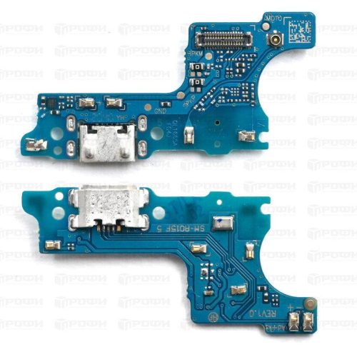 Нижняя плата Samsung A015F/M015F (A01/M01) разъем зарядки/гарнитуры/микрофон