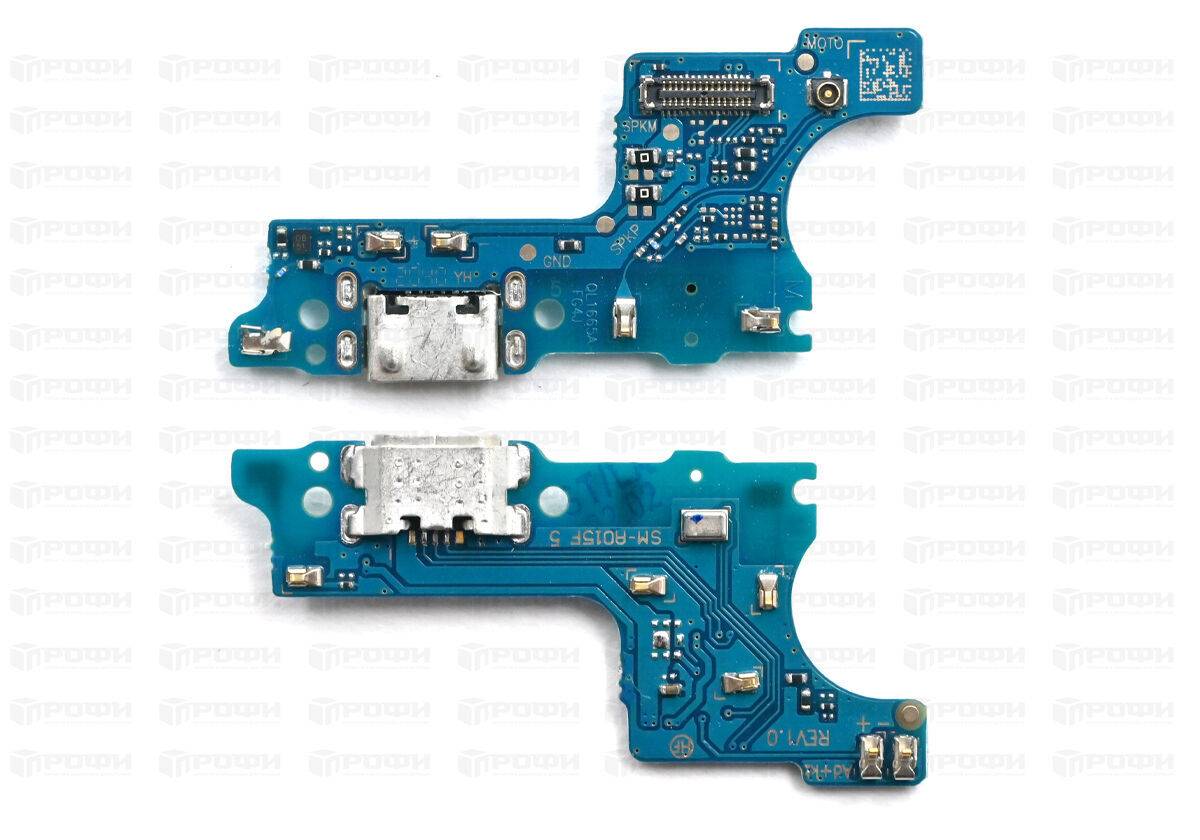 Нижняя плата Samsung A015F/M015F (A01/M01) разъем зарядки/гарнитуры/микрофон