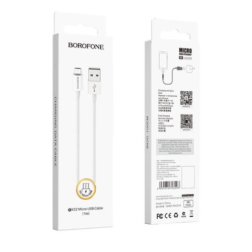 Кабель BOROFONE BX22 micro USB белый