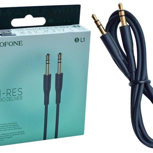 Аудиокабель BOROFONE BL1 AUX Audiolink черный