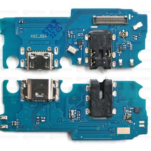 Нижняя плата Samsung A022G (A02) разъем зарядки/гарнитуры/микрофон