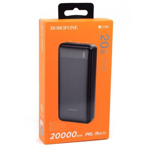 Портативный аккумулятор Power Bank 20000 мАч BOROFONE  BJ19A PDW+QC3.0