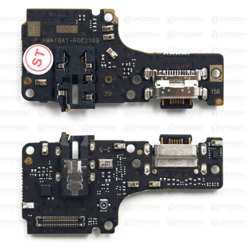 Нижняя плата Xiaomi Redmi Note 10/Note 10S/Poco M5s (M2101K7BNY/2207117BPG) c разъемом зарядки/гарнитура/микрофон