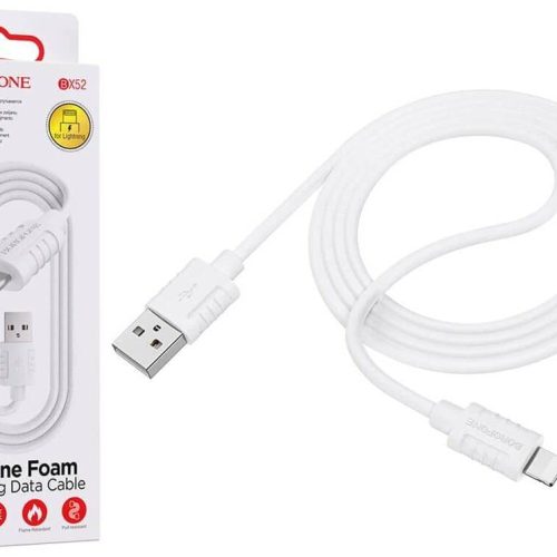 Кабель BOROFONE BX52 USB-Lightning, 2.4А, ПВХ, 1м, черный