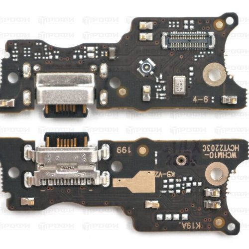 Нижняя плата Xiaomi Redmi 10/Xiaomi Redmi 10 2022 (21061119DG/22011119UY) с разъемом для зарядки/микрофон