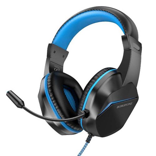 Проводные наушники BOROFONE BO104 игровые, Jack 3,5 мм, 1,8 м, синий