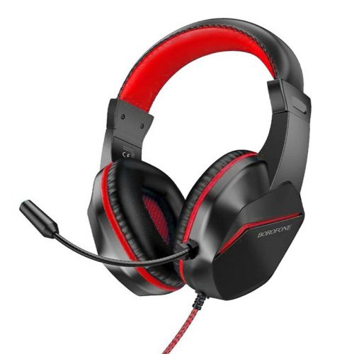 Проводные наушники BOROFONE BO104 игровые, Jack 3,5 мм, 1,8 м, красный
