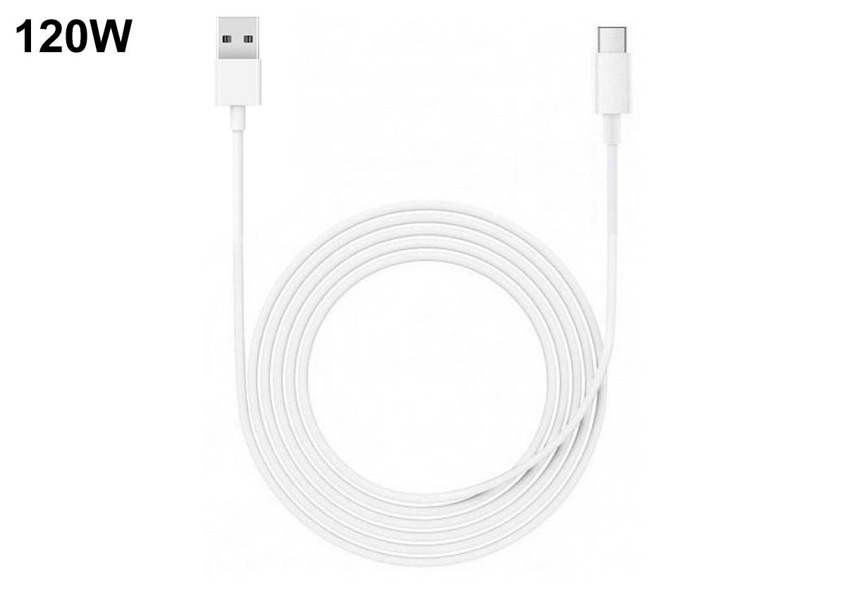 Кабель Xiaomi USB-Type-C, 120W, ПВХ, 1м, белый