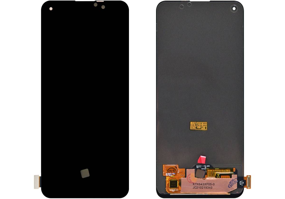 Дисплей для Realme 8 4G/Realme 8 Pro/Oppo Reno 4SE/Reno 5 lite/Reno 5F/Reno 6Z/Oppo A95/Realme V15/Realme Q2 Pro/Realme 7 Pro — OLED, без рамки, чёрный