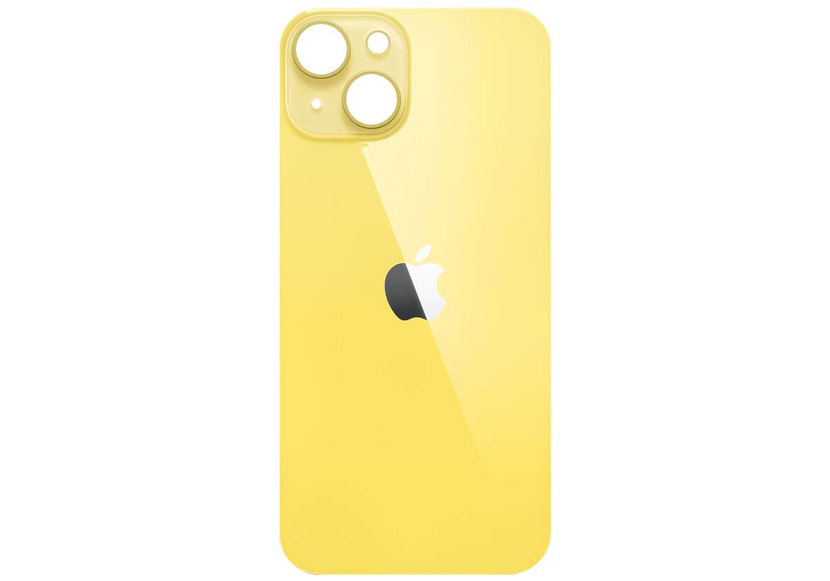 Задняя крышка для iPhone 14 (Желтая)