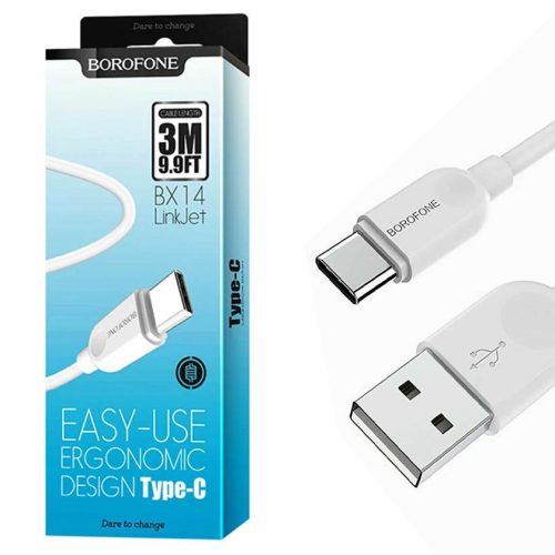 Кабель Borofone BX14 LinkJet USB — Micro 2м белый