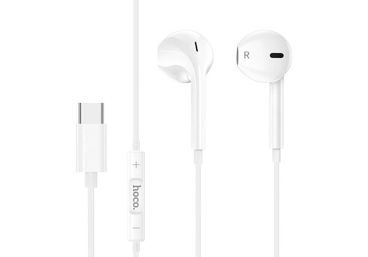Проводные наушники HOCO M101 с микрофоном, Type-C, 1,2 м, черный