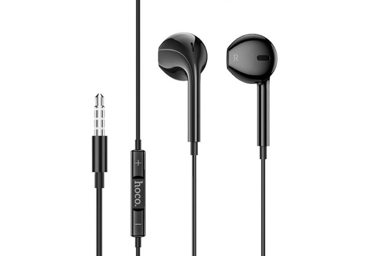 Проводные наушники HOCO M101 с микрофоном, Jack 3,5 мм, 1,2 м, черный