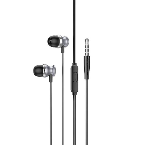 Проводные наушники HOCO M106 с микрофоном, Jack 3,5 мм, 1,2 м, металлик