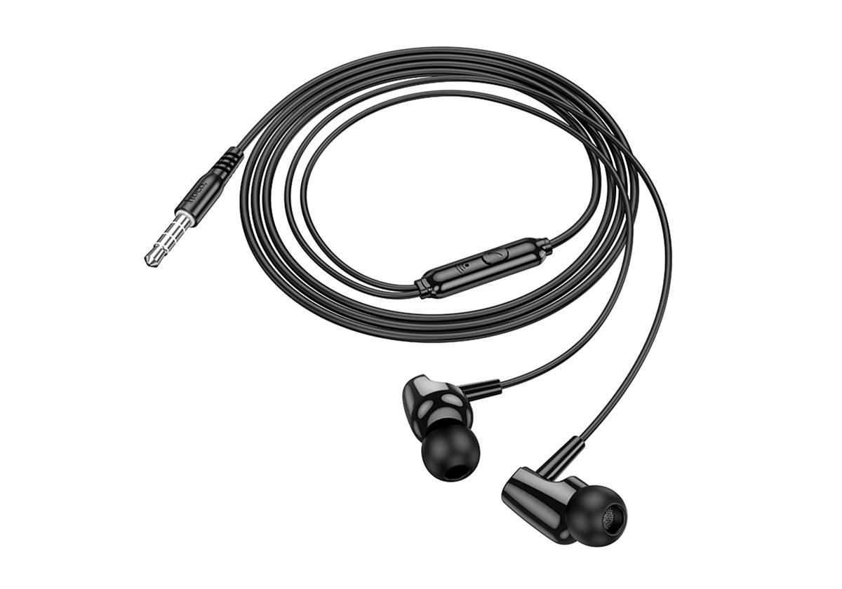 Проводные наушники HOCO M112 с микрофоном, Jack 3,5 мм, 1,2 м, белый