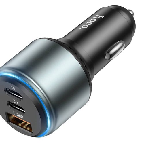 Автомобильное зарядное устройство Hoco NZ9 Galloper, Type-C 65W + 30W + USB 18W черный