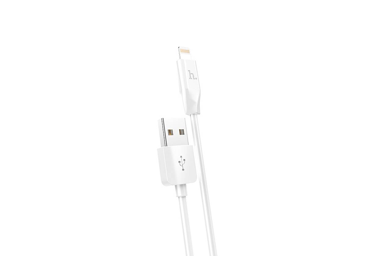 Кабель HOCO X1 USB-Lightning, 2.1А, ПВХ, 3м, белый