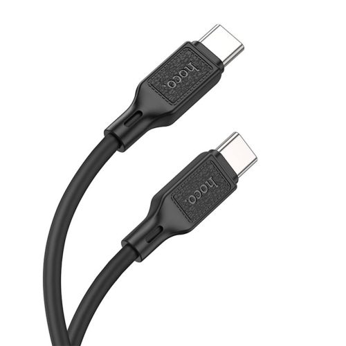 Кабель HOCO X90 Type-C-Type-C, 3А, силикон, 1м, черный