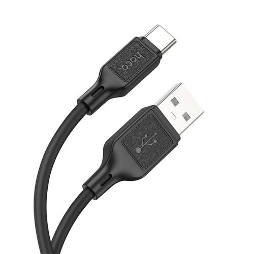 Кабель HOCO X90 USB-Type-C, 3А, силикон, 1м, черный