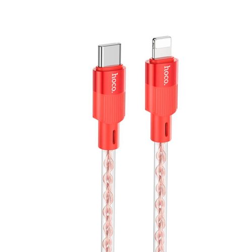 Кабель HOCO X99 Type-C-Lightning, 2.4А, силикон, 1м, красный