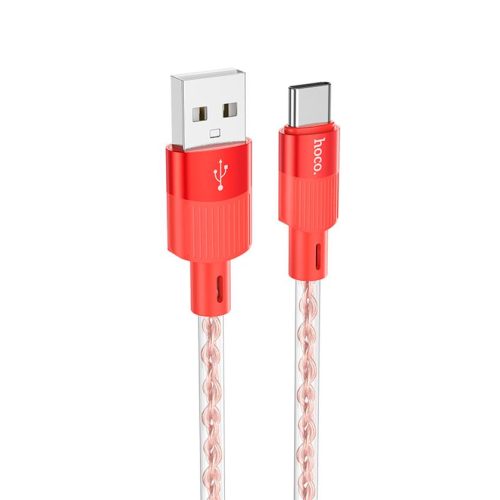 Кабель HOCO X99 USB-Type-C, 3А, силикон, 1м, красный