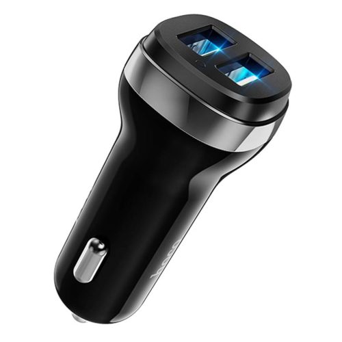 Автомобильное зарядное устройство HOCO Z40 Superior, 2xUSB, 2.4A, черный