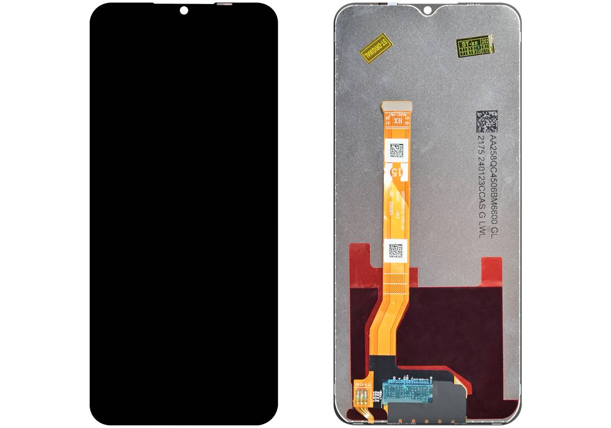Дисплей для OPPO A18 CPH2591 — оригинал, без рамки, чёрный