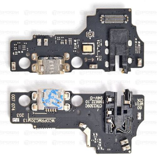 Нижняя плата Realme C30/Realme C33/Narzo 50i Prime (RMX3581/RMX3624/RMX3506) с разъемом зарядки/гарнитуры/микрофон