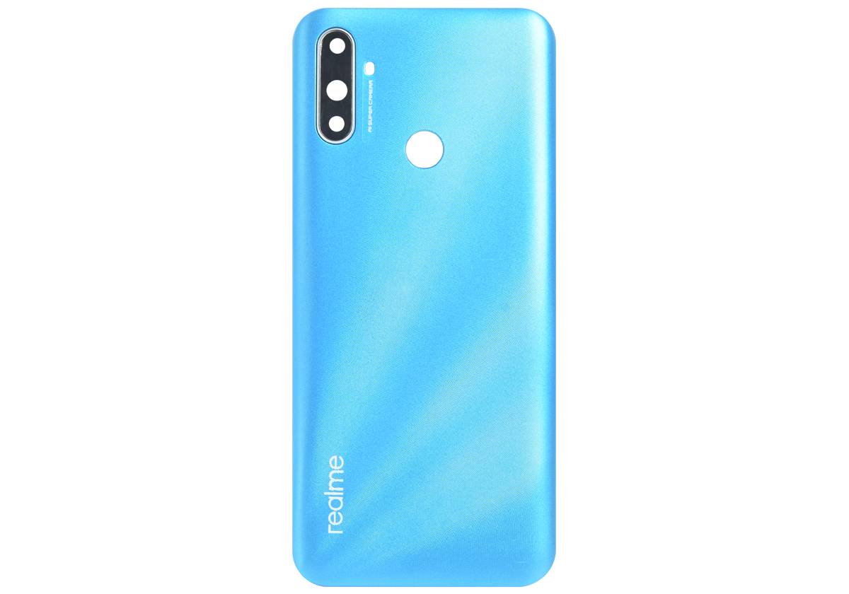 Задняя крышка для Realme C3 синяя (синий)