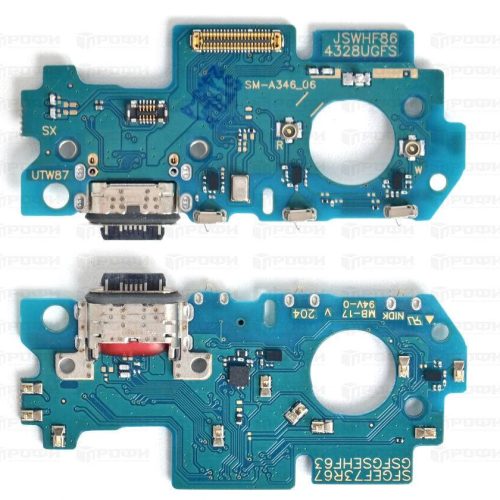 Нижняя плата Samsung A346B (A34 5G) разъем зарядки/микрофон