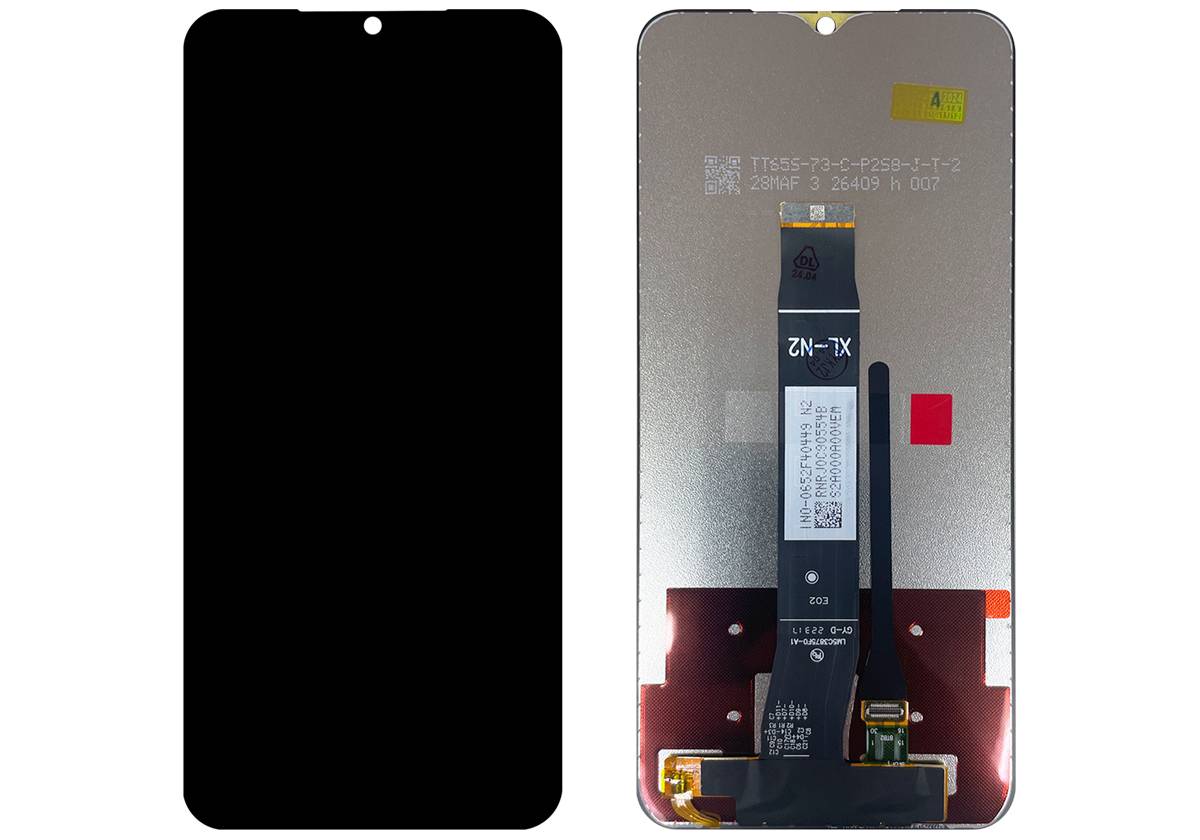 Дисплей для Xiaomi Poco C51 2305EPCC4G — аналог, без рамки, чёрный