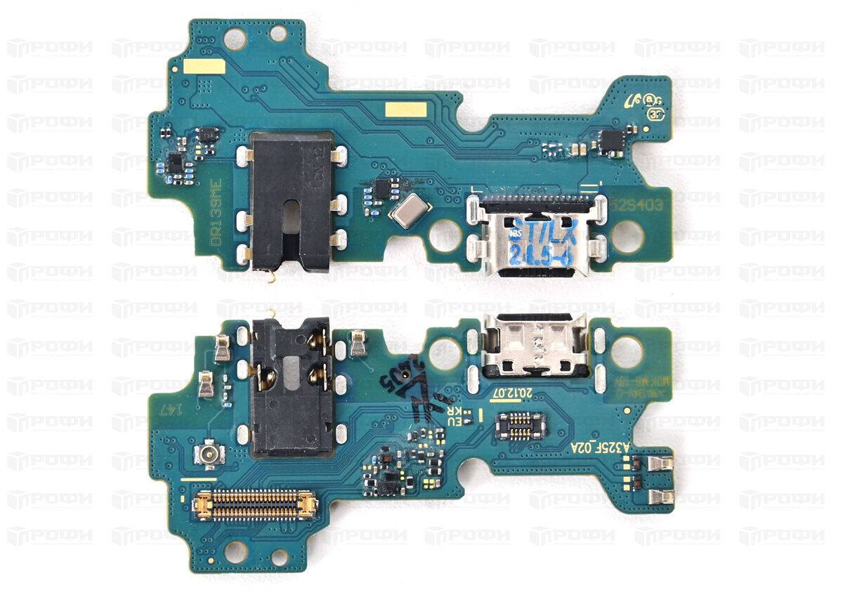 Нижняя плата Samsung A325F (A32) 4G разъем зарядки/гарнитуры/микрофон ориг 100%