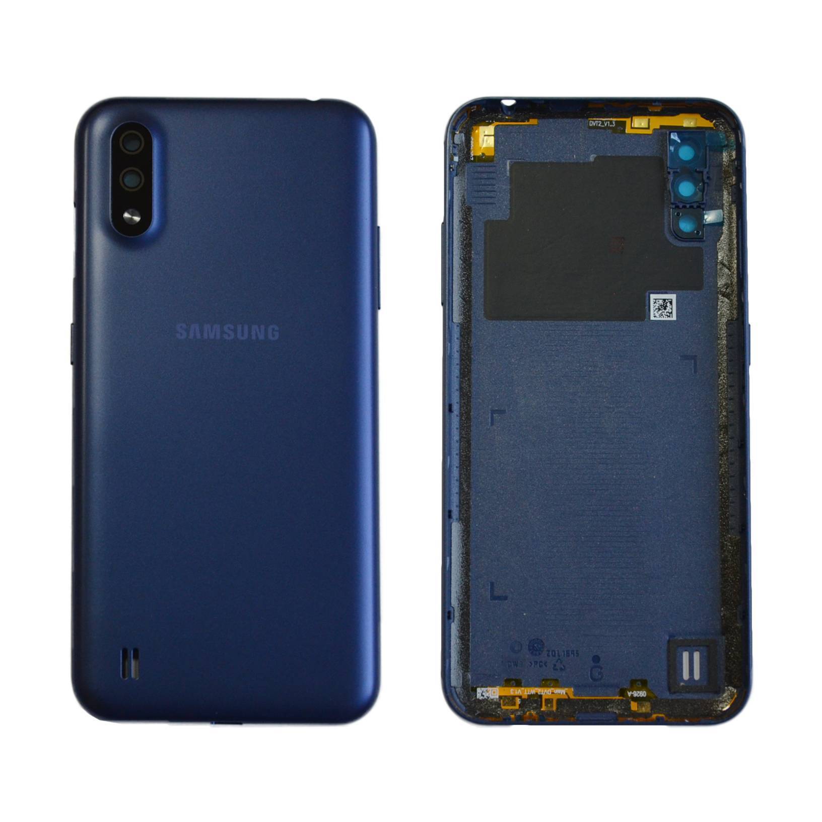 Задняя крышка для Samsung Galaxy A01 (Синяя)