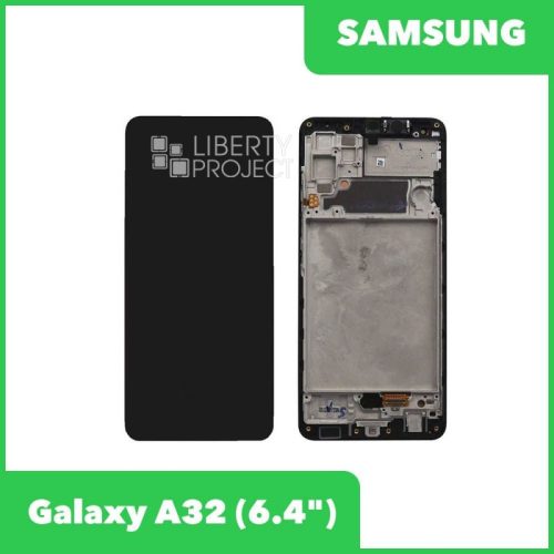 Дисплей для Samsung Galaxy A32 4G SM-A325 GH82-25566A — оригинал Service Pack, в рамке, чёрный