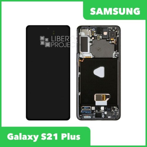 Дисплей для Samsung Galaxy S21 Plus SM-G996 GH82-27268A — оригинал Service Pack, в рамке, чёрный