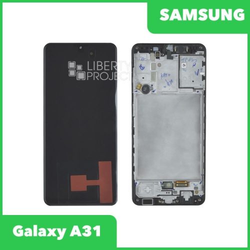 Дисплей для Samsung Galaxy A31 SM-A315 GH82-22761A — оригинал Service Pack, в рамке, чёрный