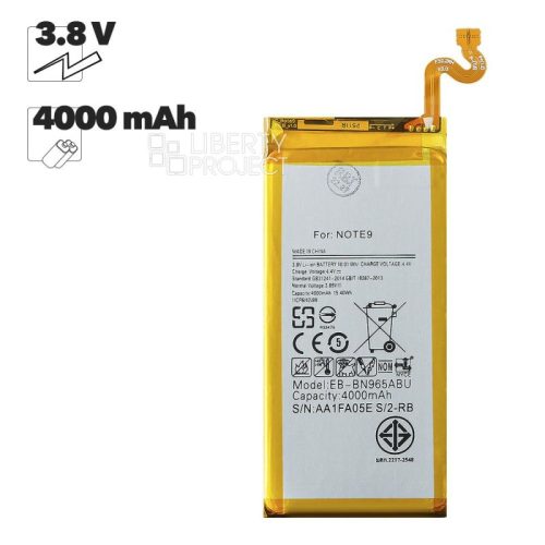 Аккумулятор (АКБ) для Samsung Galaxy Note 9 N960 EB-BN965ABU
