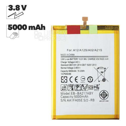 Аккумулятор (АКБ) для Samsung A217F/A125/A022 A21s/A12/A02 EB-BA217ABY