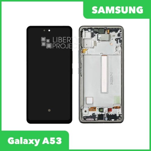 Дисплей для Samsung Galaxy A53 5G SM-A536 GH82-28025A — оригинал Service Pack, в рамке, чёрный