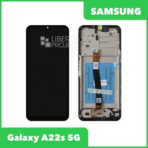 Дисплей для Samsung Galaxy A22s 5G SM-A226 GH81-20694A — оригинал Service Pack, в рамке, чёрный