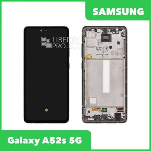 Дисплей для Samsung Galaxy A52/A52s/A52 5G SM-A528 5G GH82-26861A — оригинал Service Pack, в рамке, чёрный