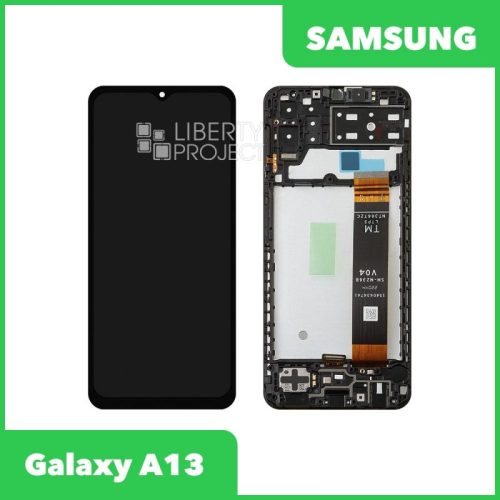 Дисплей для Samsung Galaxy A13 SM-A135 GH82-28508A — оригинал Service Pack, в рамке, чёрный
