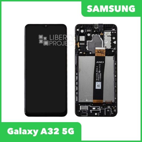 Дисплей для Samsung Galaxy A32 5G SM-A326 GH82-25121A — оригинал Service Pack, в рамке, чёрный